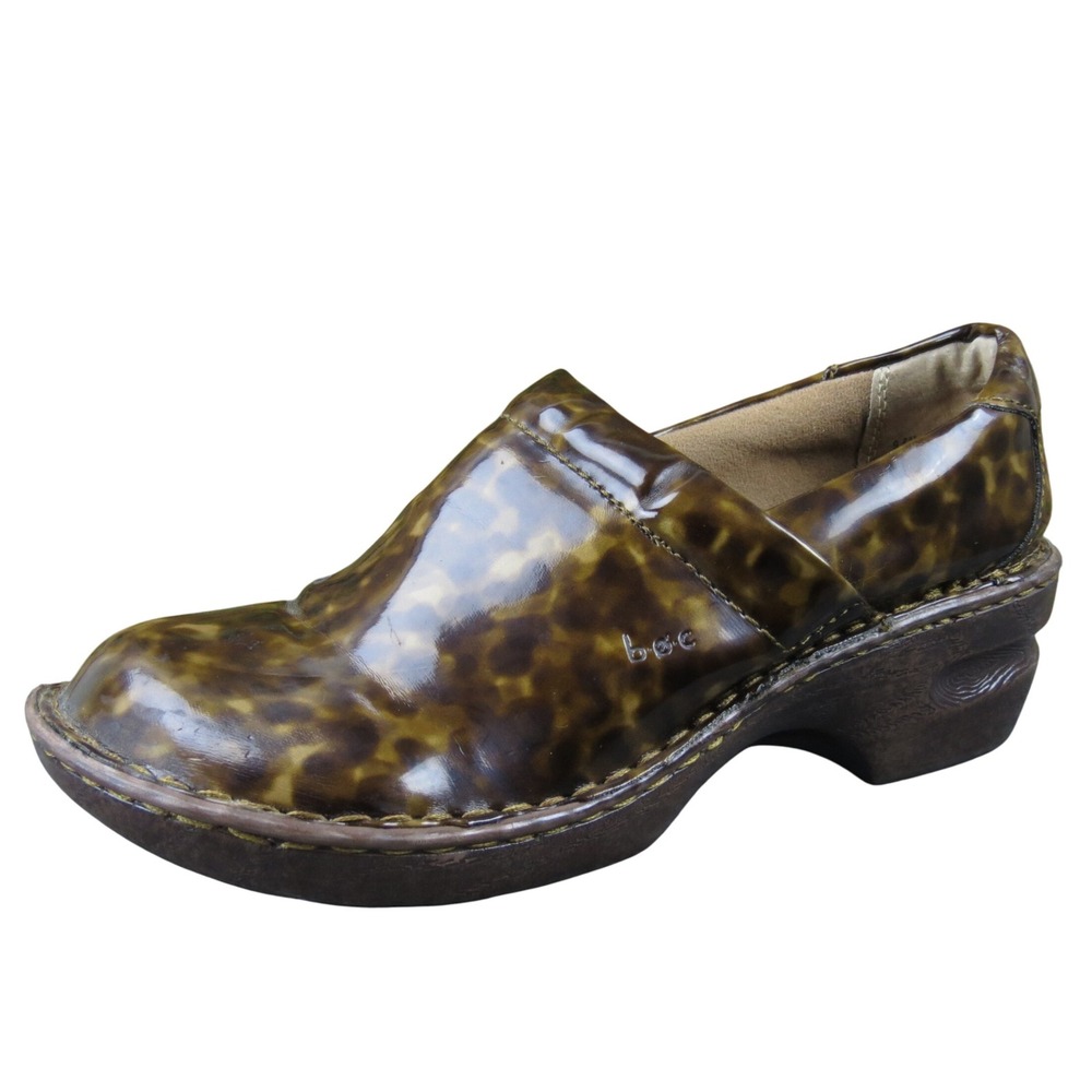 B.O.C Women's Brown Synthetic Clogs 9.5 Slip-On Comfort Casual‎ Shoe